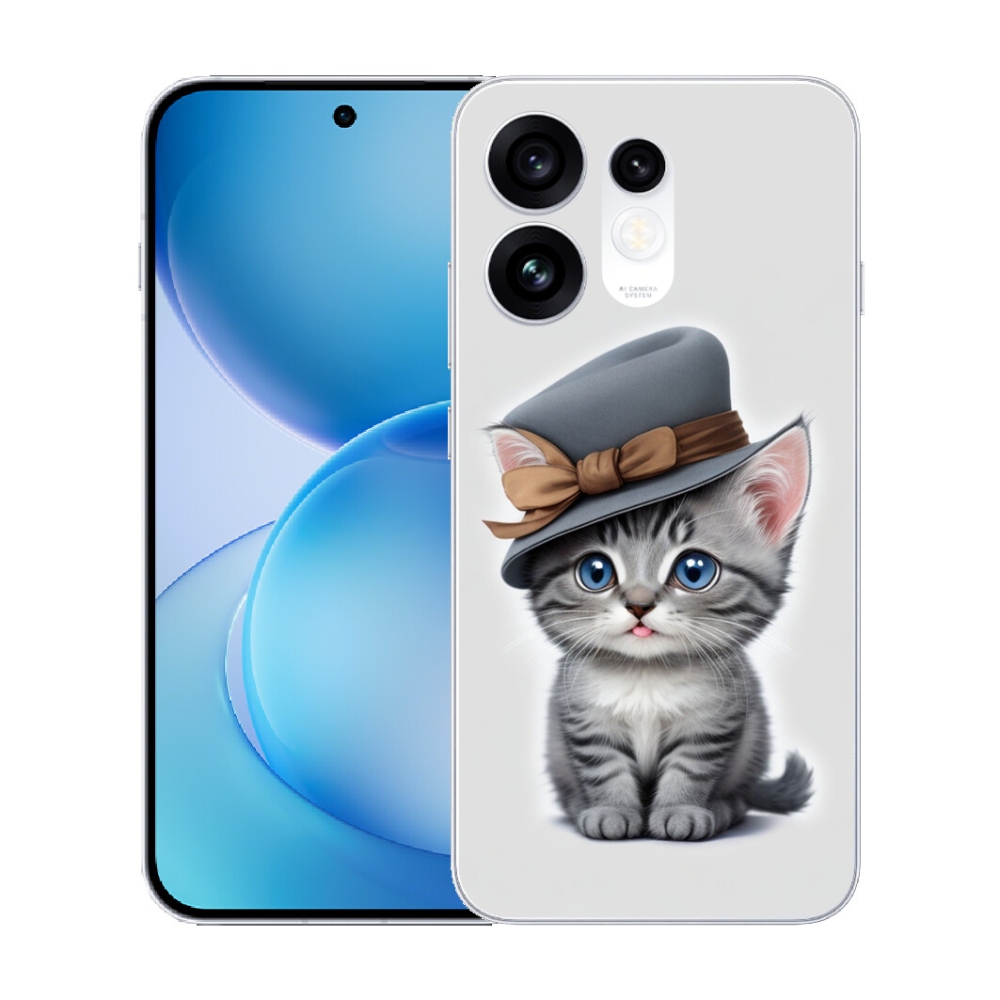 mmCase géltok az Oppo Reno 16 5G-hez – kalapos cica
