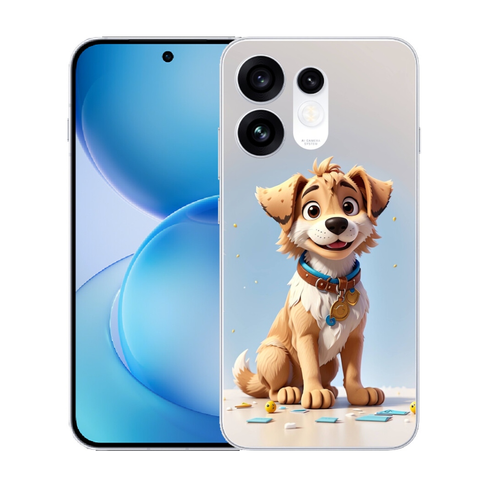 mmCase gél tok az Oppo Reno 16 5G-hez – rajzolt kiskutya