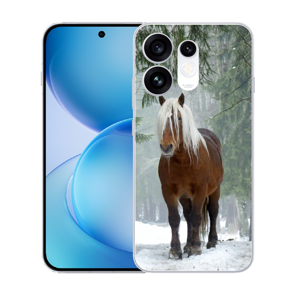 mmCase gélhuzat az Oppo Reno 16 5G-hez – ló az erdőben