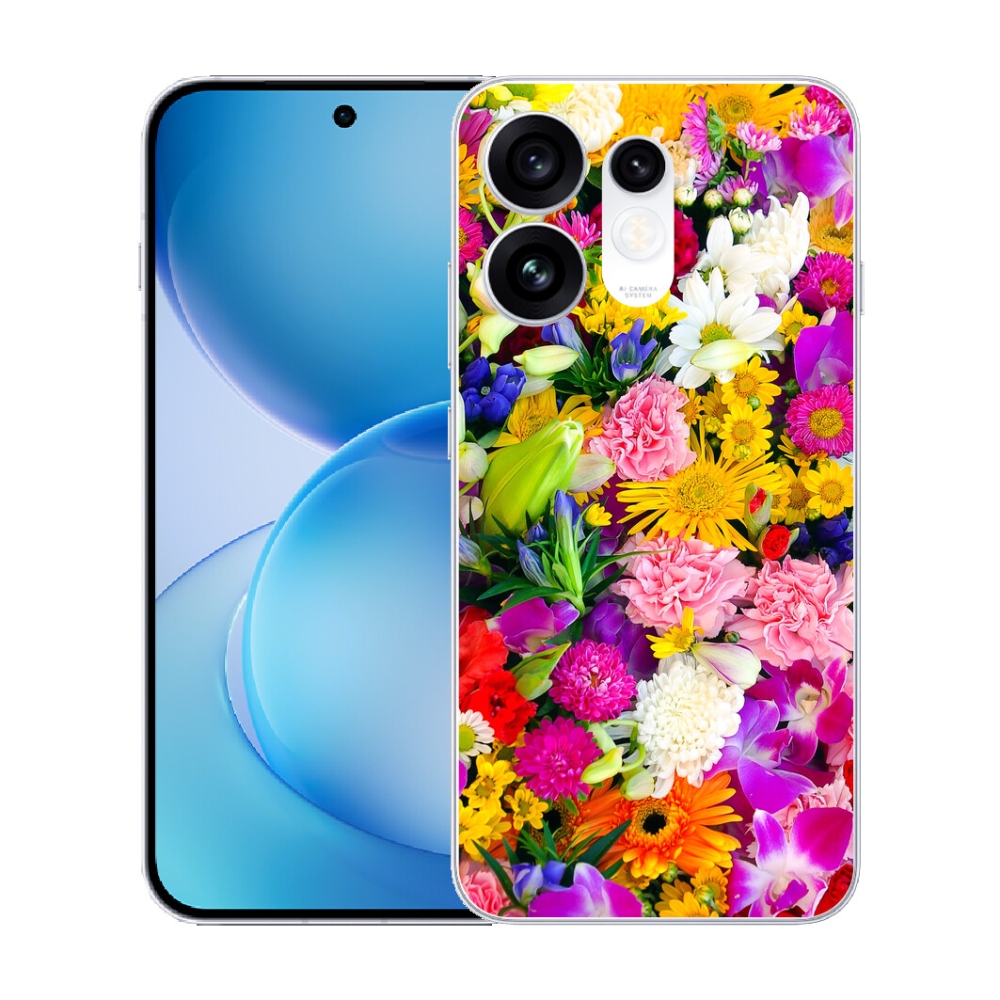 mmCase gél tok az Oppo Reno 16 5G-hez – virágok 12