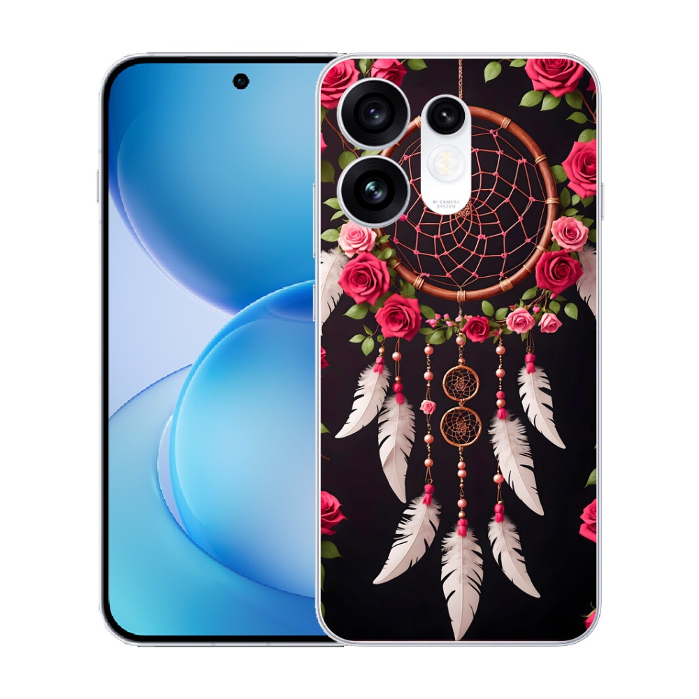mmCase gélhuzat az Oppo Reno 16 5G-hez – álomfogó rózsákkal