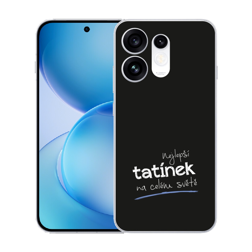 mmCase géltok az Oppo Reno 16 5G-hez – „A legjobb apa 4” fekete háttérrel