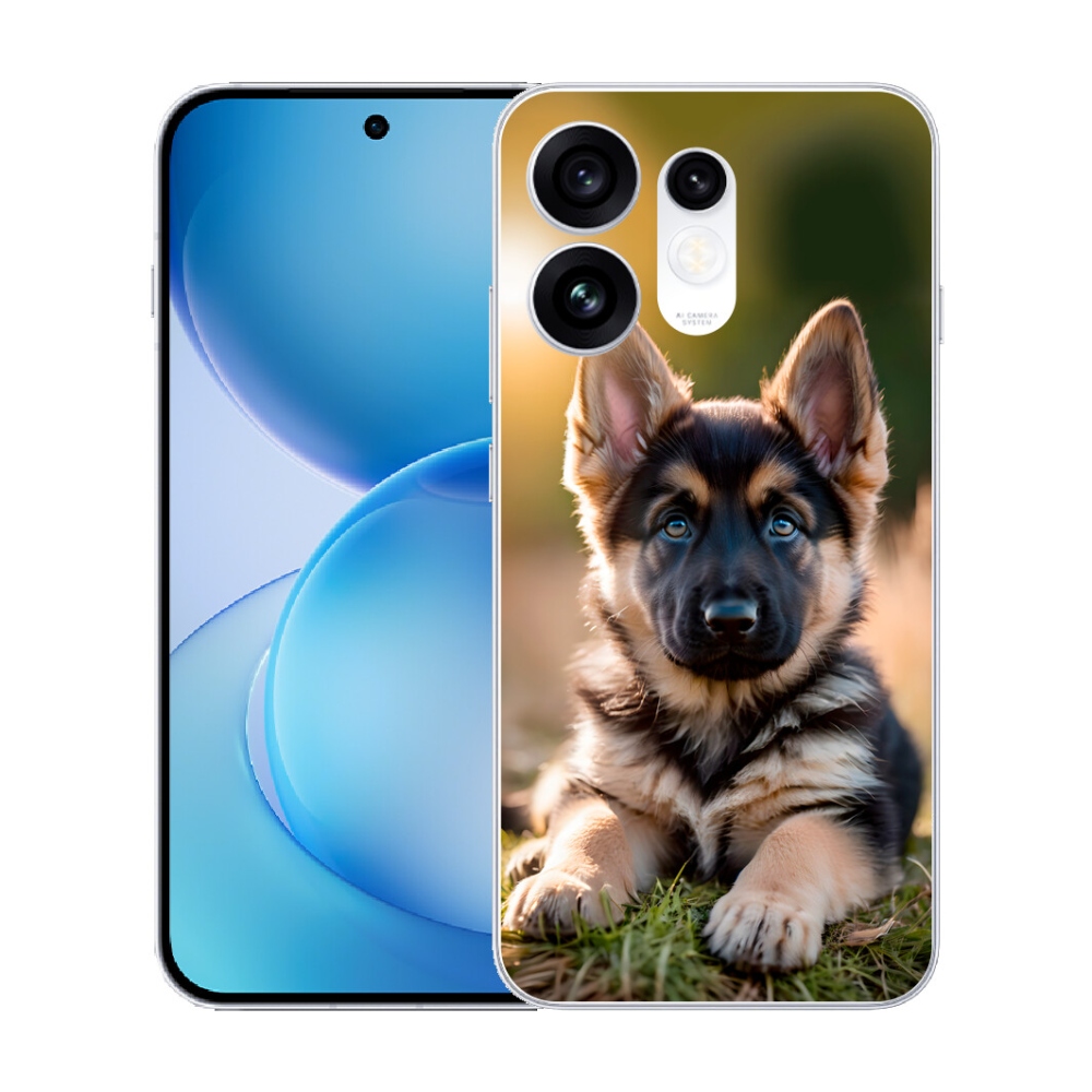 mmCase géltok az Oppo Reno 16 5G-hez – német juhászkutya a természetben