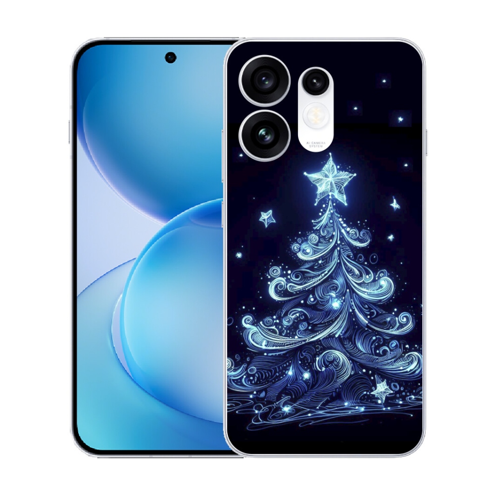 mmCase gél tok az Oppo Reno 16 5G-hez – neon karácsonyfa 4
