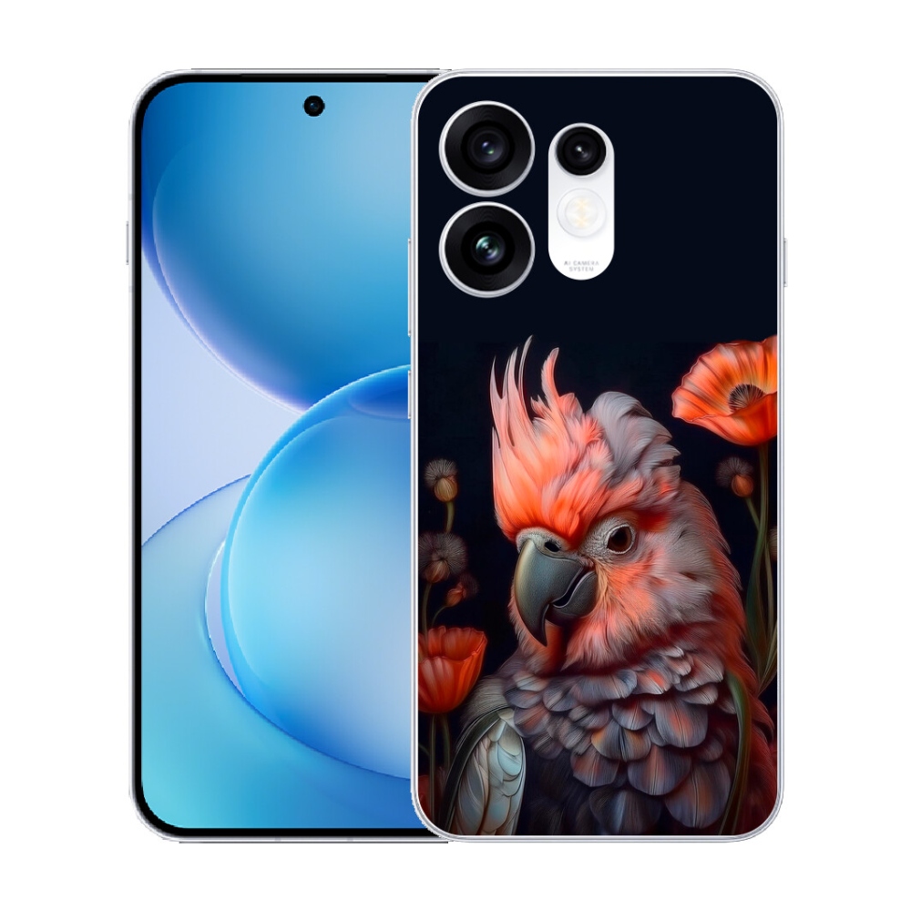 mmCase gél tok az Oppo Reno 16 5G-hez – színes kakadu papagáj