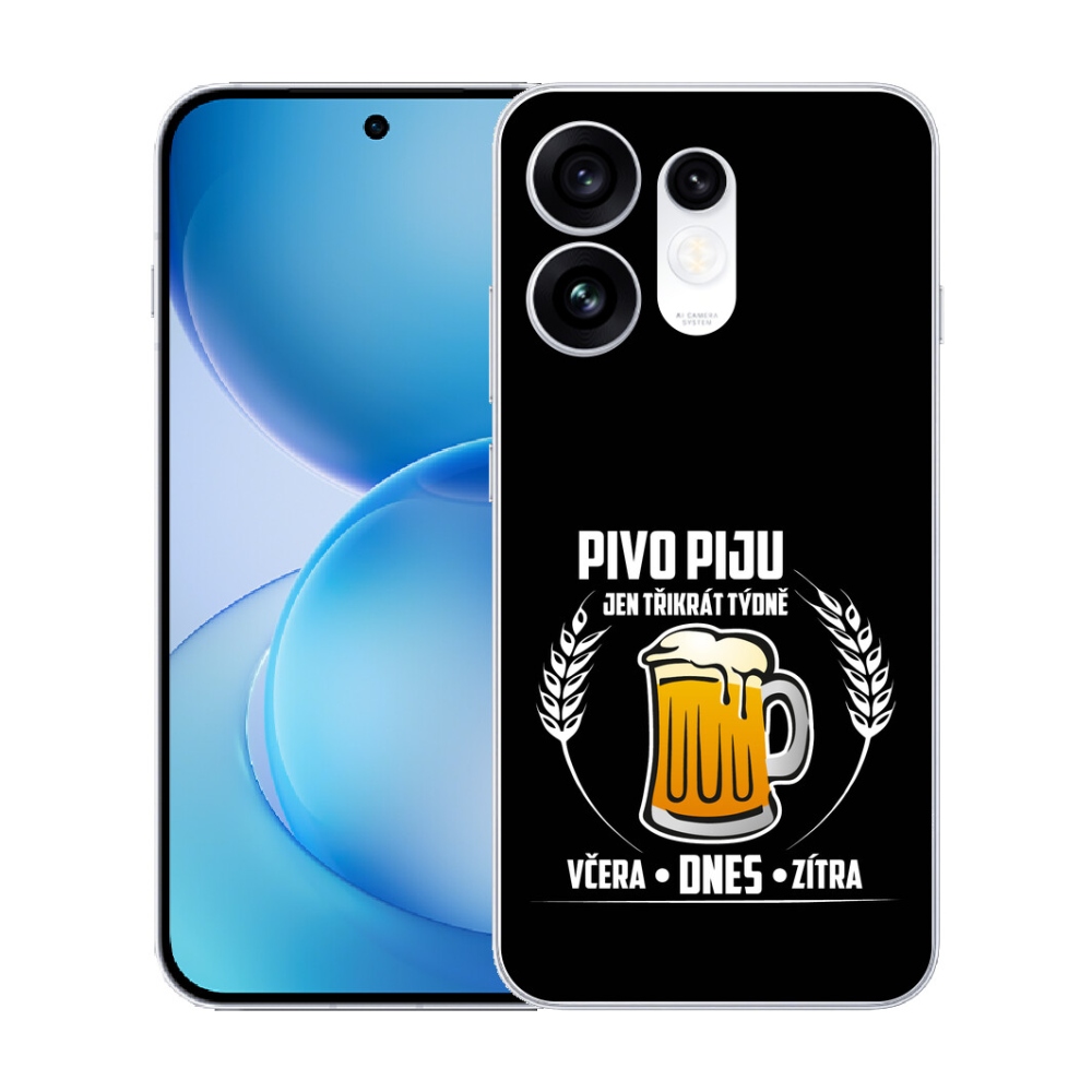 mmCase géltok az Oppo Reno 16 5G-hez – sörös motívum, fekete háttér
