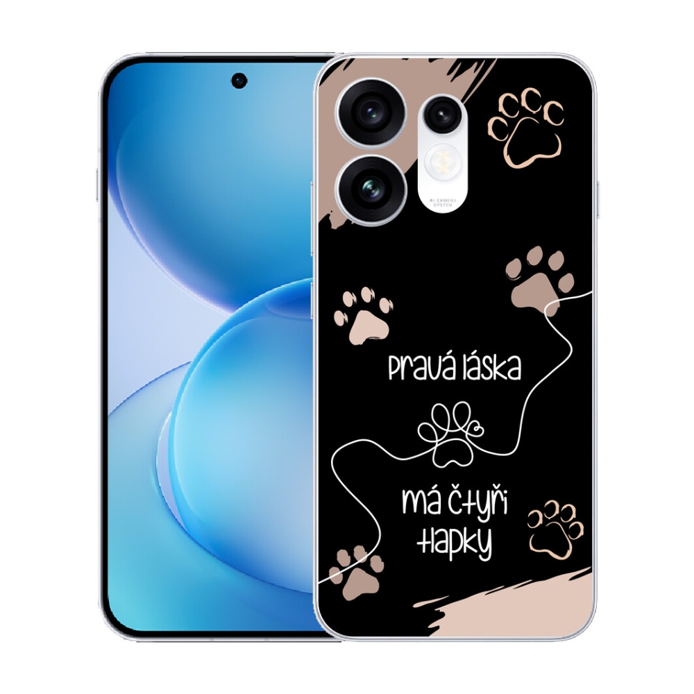 mmCase géltok az Oppo Reno 16 5G-hez – kutyás motívum, 1, fekete háttér