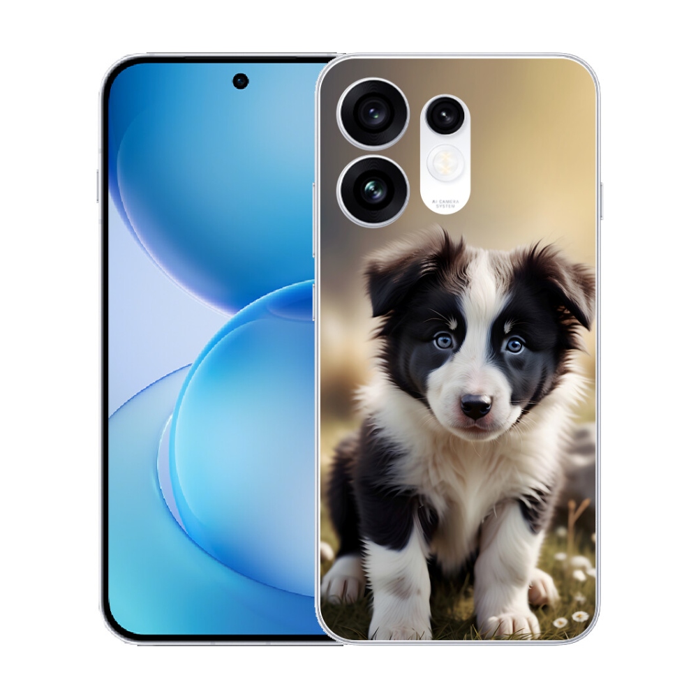 mmCase gél tok az Oppo Reno 16 5G-hez – aranyos border collie