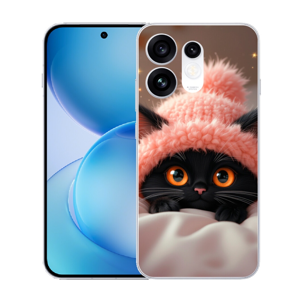 mmCase gél tok az Oppo Reno 16 5G-hez – aranyos cica 7