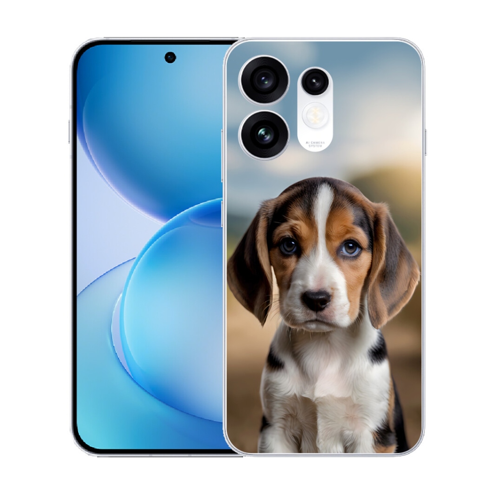mmCase gél tok az Oppo Reno 16 5G-hez – aranyos beagle