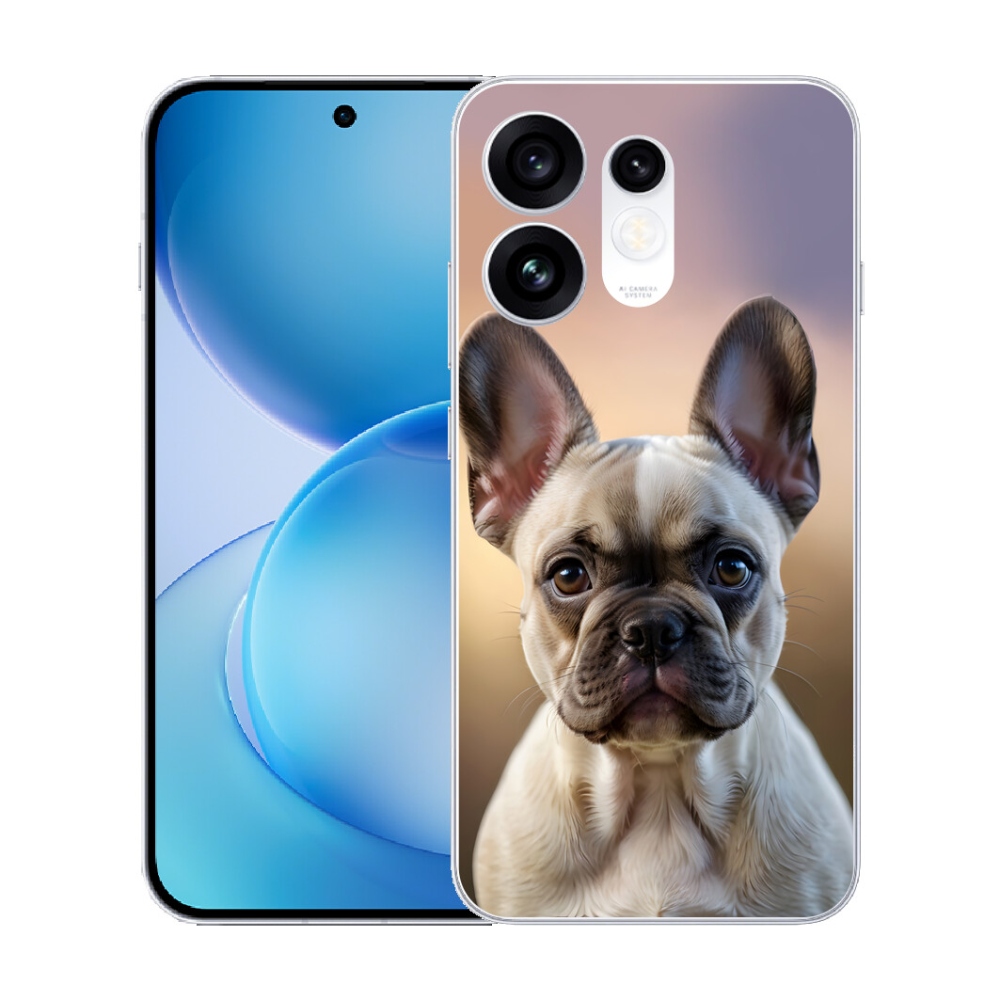 mmCase gél tok az Oppo Reno 16 5G-hez – aranyos francia buldog