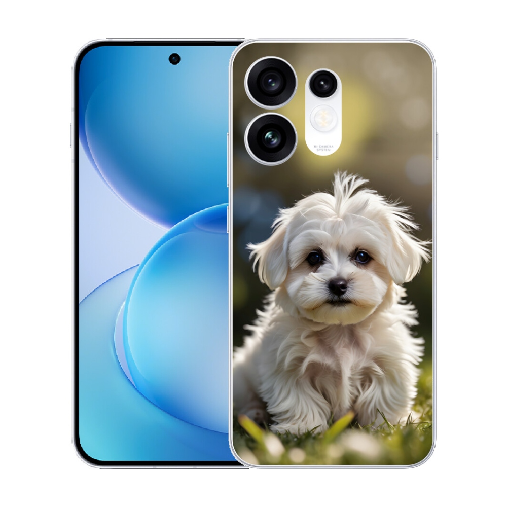 mmCase gél tok az Oppo Reno 16 5G-hez – aranyos máltai kutyus