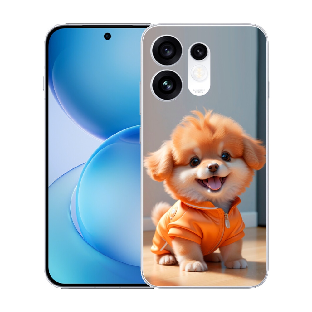 mmCase gél tok az Oppo Reno 16 5G-hez – aranyos pomerániai pulóverben