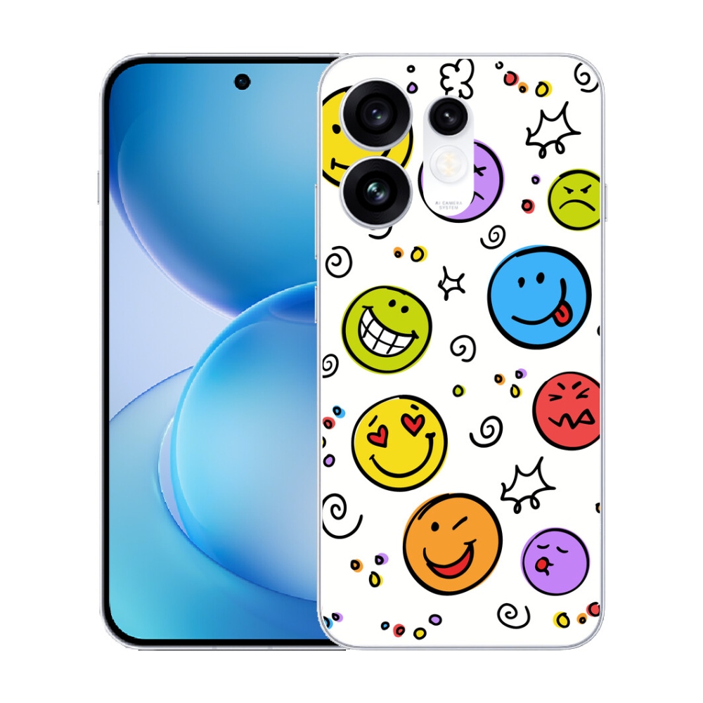 mmCase géltok az Oppo Reno 16 5G-hez – smiley-k