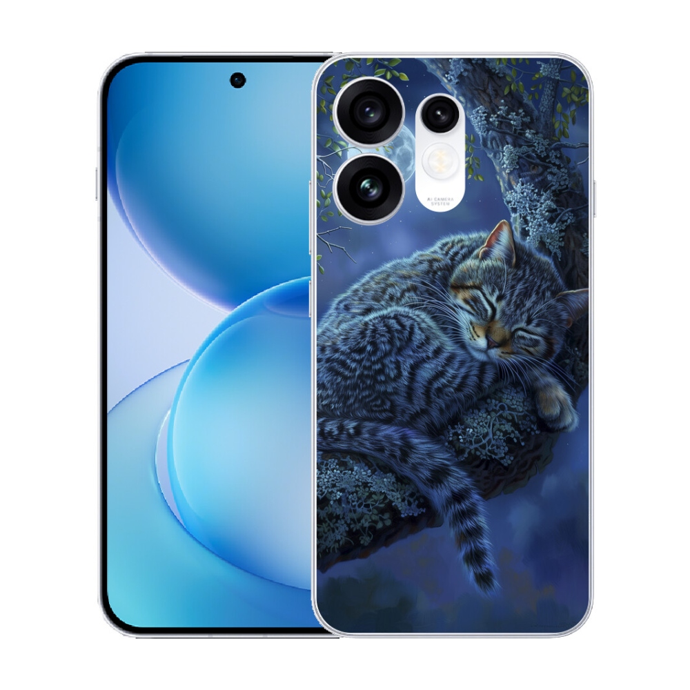 mmCase géltok az Oppo Reno 16 5G-hez – alvó macska