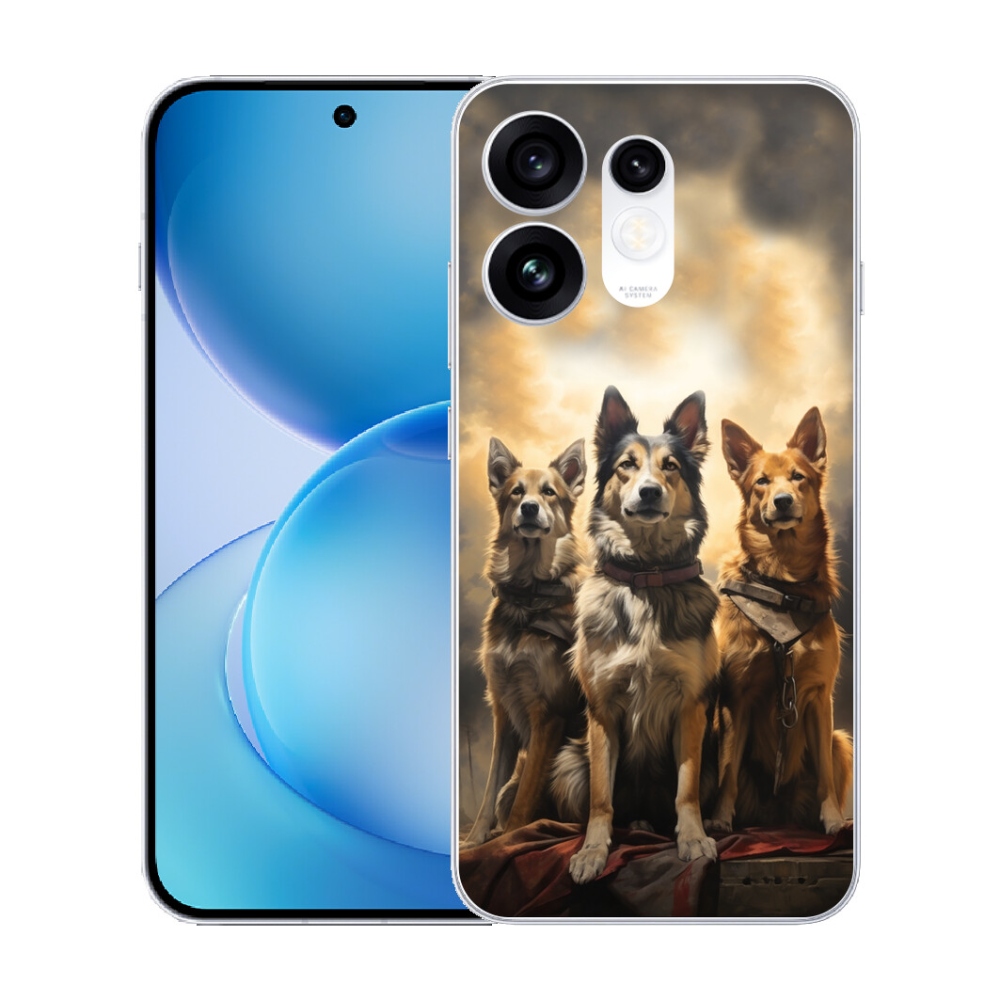 mmCase géltok az Oppo Reno 16 5G-hez – három kutya