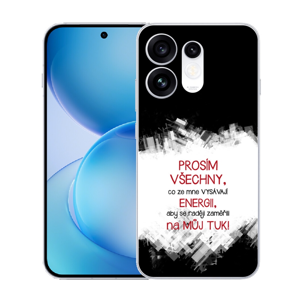 mmCase gél tok az Oppo Reno 16 5G-hez – vicces felirat, 1 db, piros