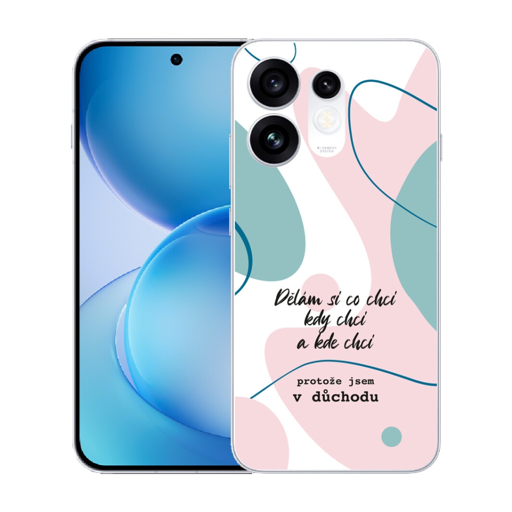 mmCase géltok az Oppo Reno 16 5G-hez – vicces felirat, 10 fehér háttér