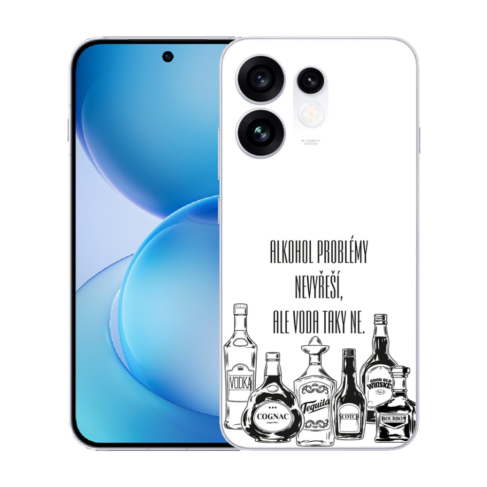 mmCase gél tok az Oppo Reno 16 5G-hez – vicces szöveg fehér háttérrel