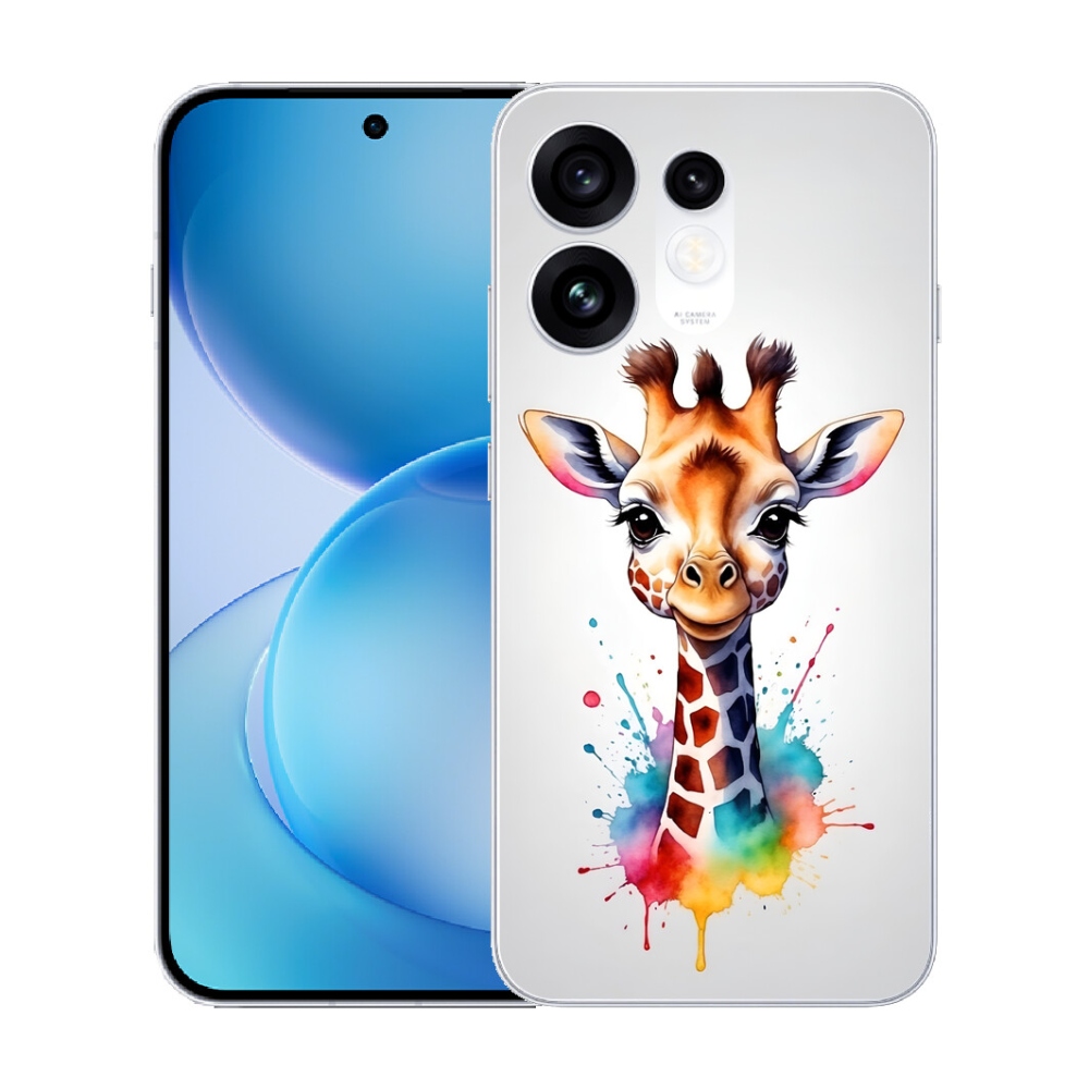 mmCase gél tok az Oppo Reno 16 5G-hez – zsiráf 1