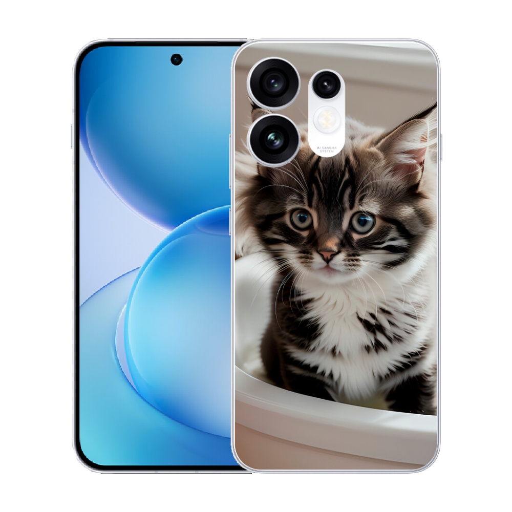mmCase gél tok az Oppo Reno 16 5G-hez – kíváncsi cica