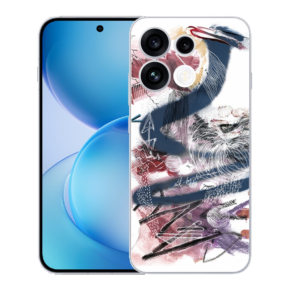 mmCase gélhuzat az Oppo Reno 16 FS 5G-hez – absztrakt motívum 28