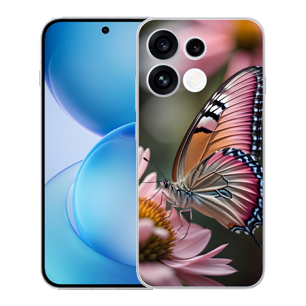 mmCase gél tok az Oppo Reno 16 FS 5G-hez – színes pillangó