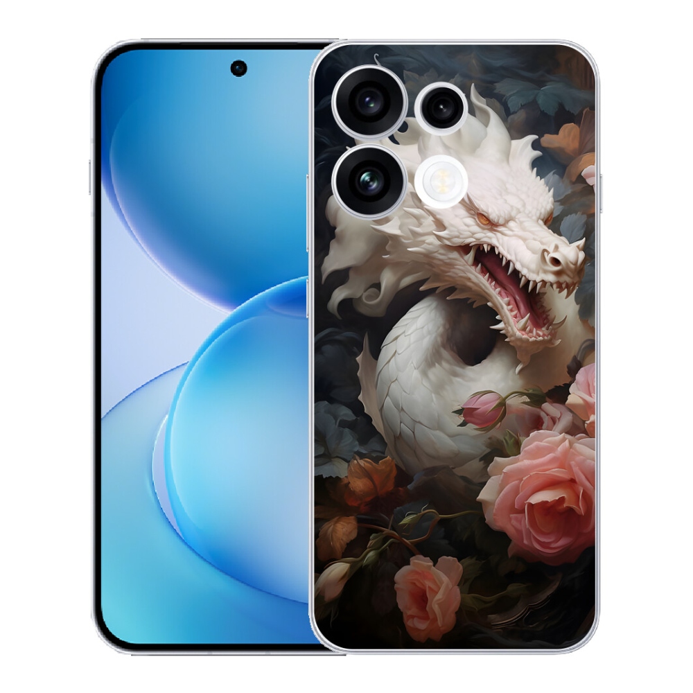 mmCase géltok az Oppo Reno 16 FS 5G-hez – fehér sárkány