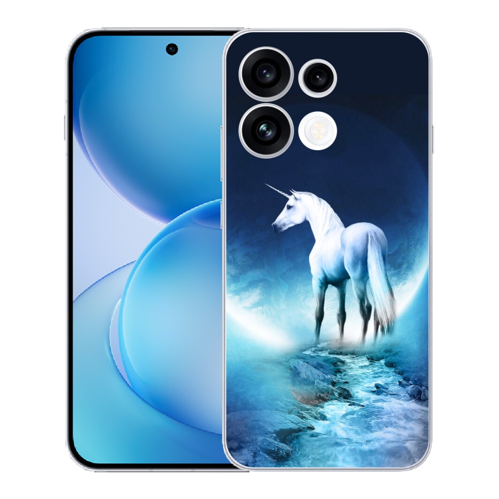 mmCase gél tok az Oppo Reno 16 FS 5G-hez – fehér egyszarvú
