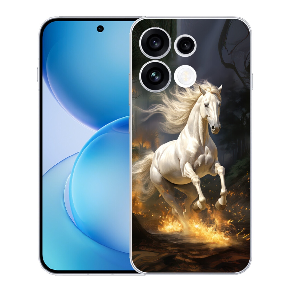 mmCase gélhuzat az Oppo Reno 16 FS 5G-hez – fehér ló 2