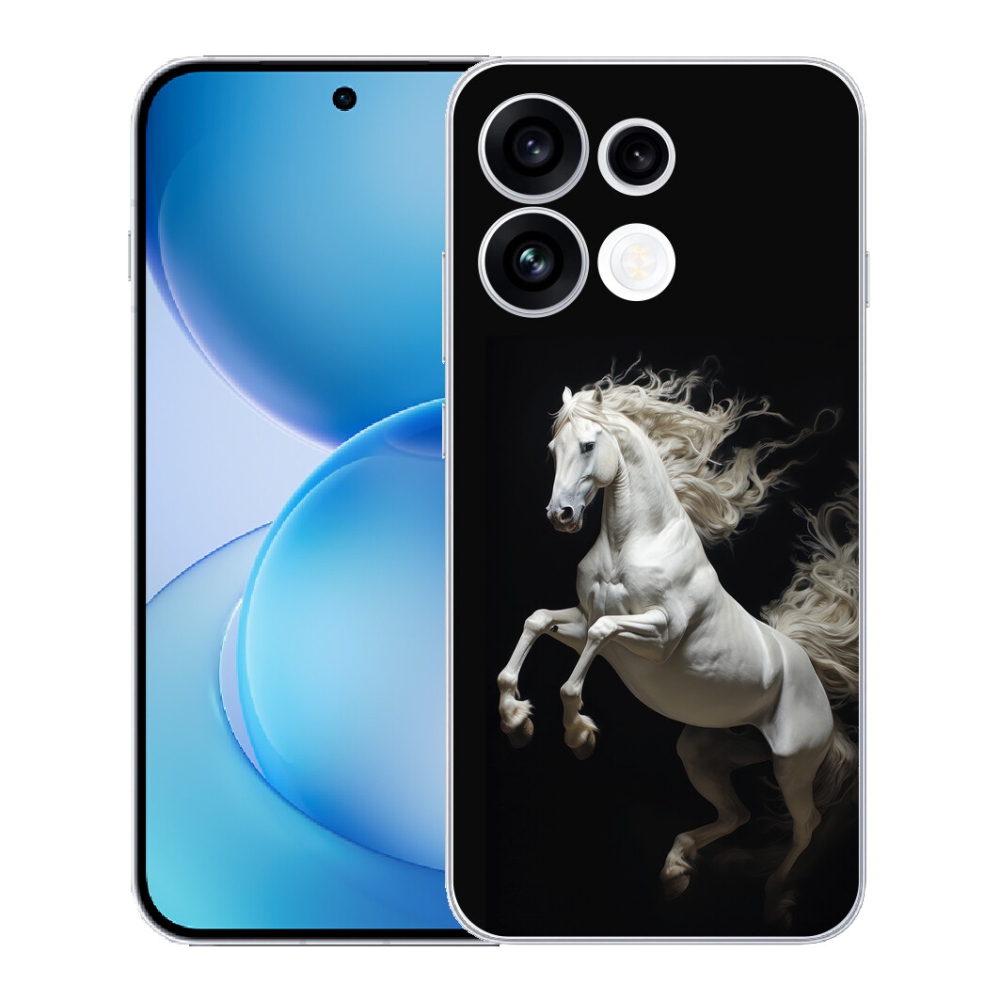 mmCase gélhuzat az Oppo Reno 16 FS 5G-hez – fehér ló 4