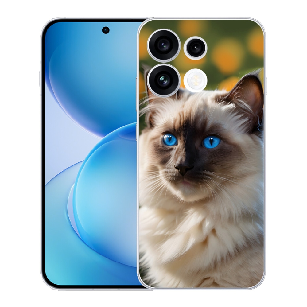 mmCase gélhuzat az Oppo Reno 16 FS 5G-hez – fehér ragdoll