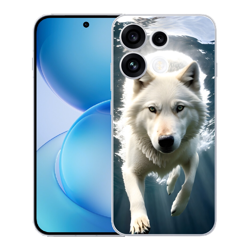 mmCase géltok az Oppo Reno 16 FS 5G-hez – fehér farkas