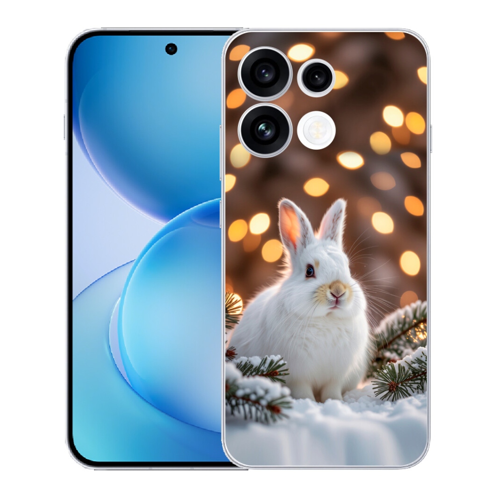 mmCase gél tok az Oppo Reno 16 FS 5G-hez – fehér nyúl
