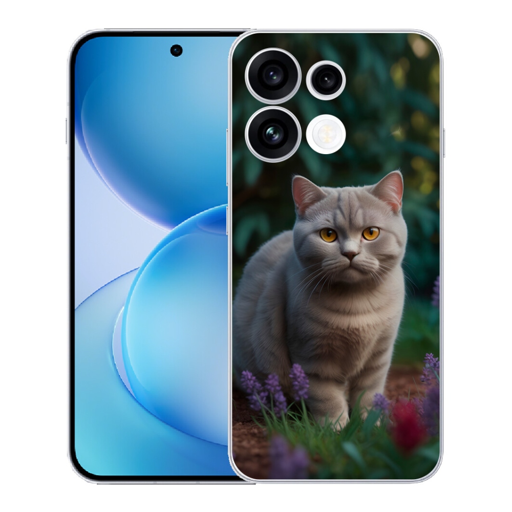 mmCase gél tok az Oppo Reno 16 FS 5G-hez – brit macska