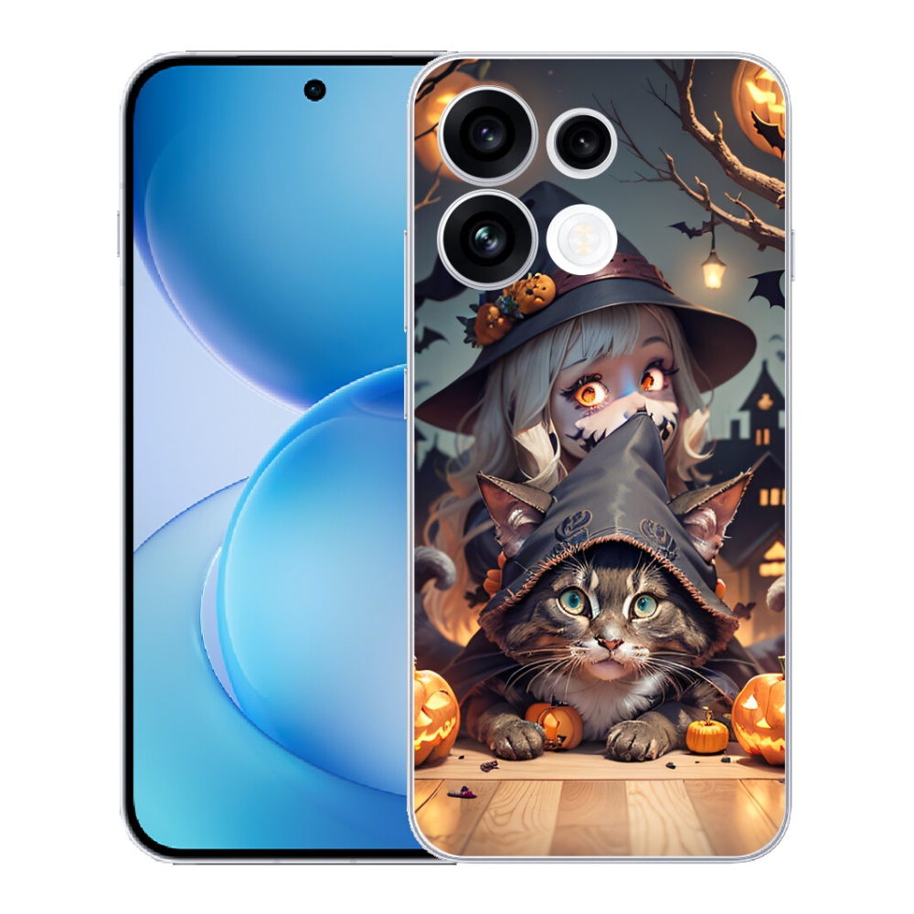 mmCase géltok az Oppo Reno 16 FS 5G-hez – boszorkány macskával
