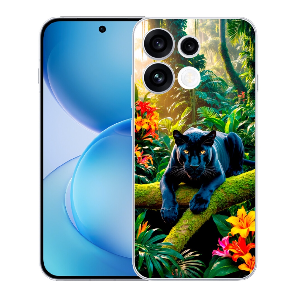 mmCase géltok az Oppo Reno 16 FS 5G-hez – fekete párduc a dzsungelben