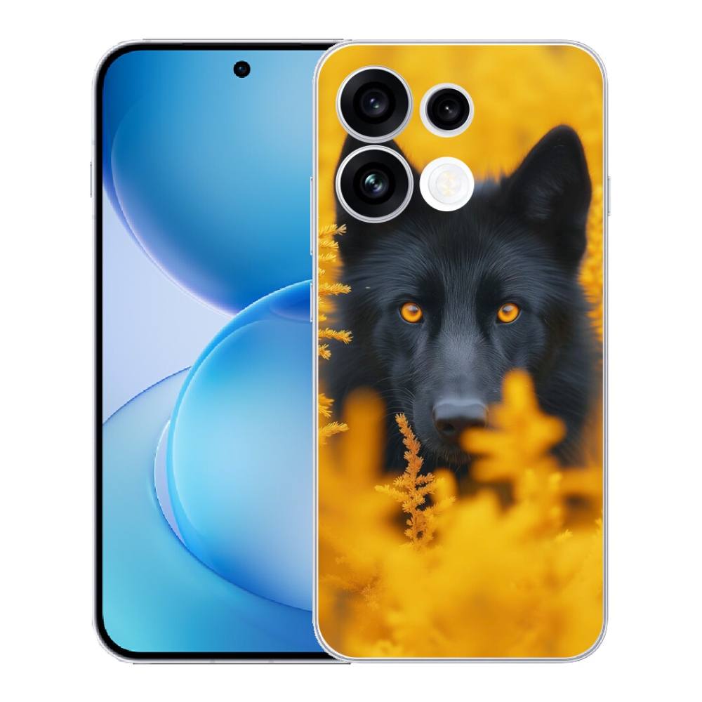 mmCase gél tok az Oppo Reno 16 FS 5G-hez – fekete farkas 2