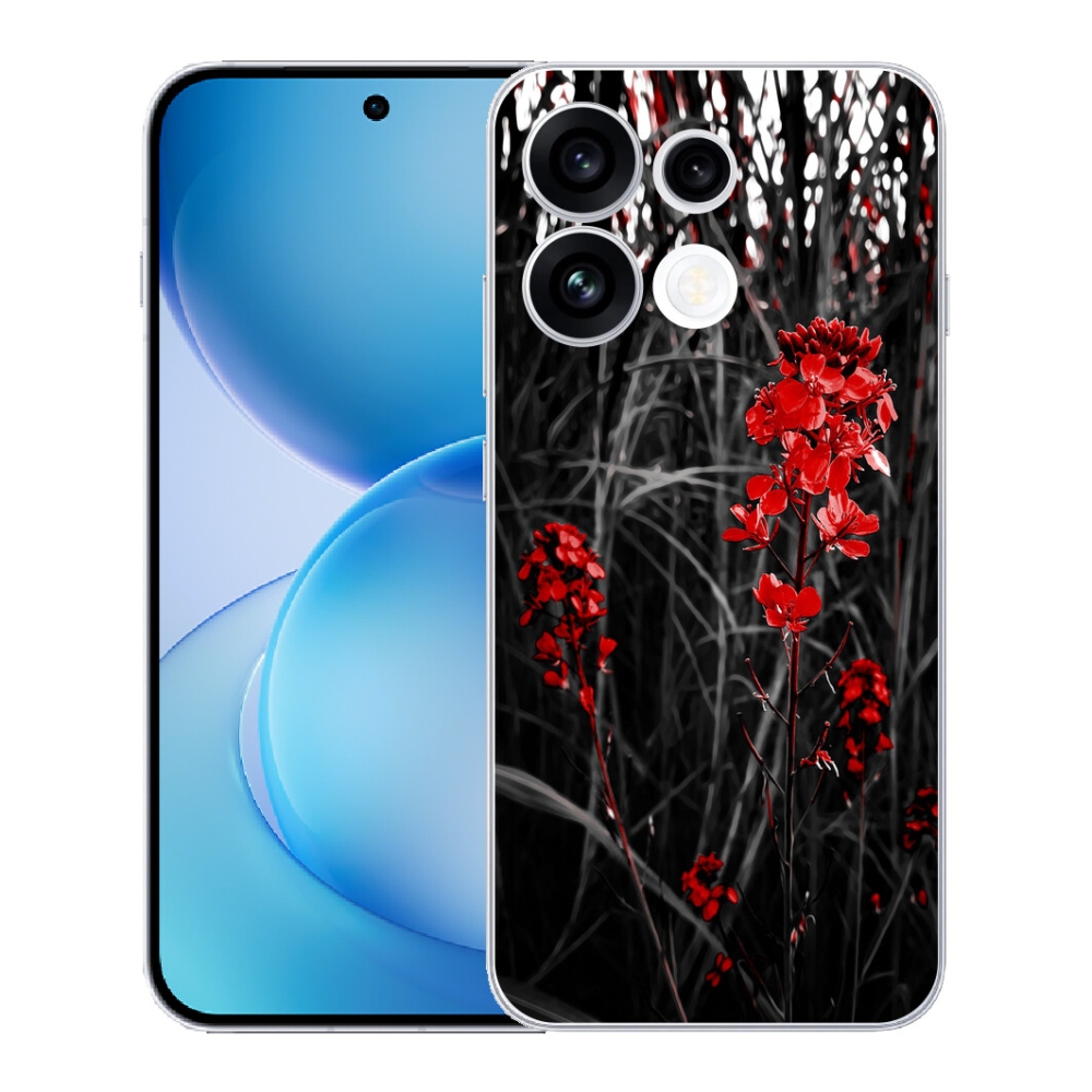 mmCase géltok az Oppo Reno 16 FS 5G-hez – piros növény