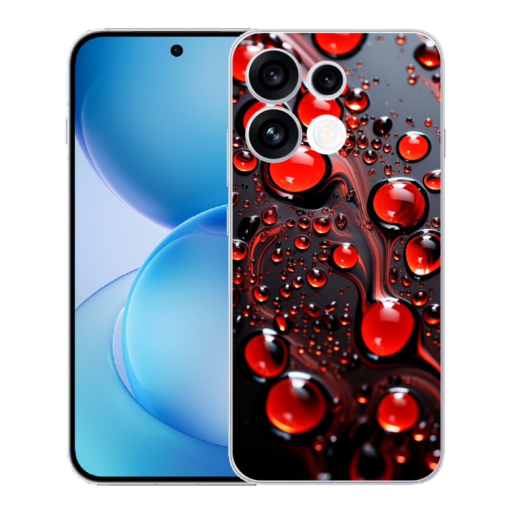 mmCase géltok az Oppo Reno 16 FS 5G-hez – piros cseppek 2