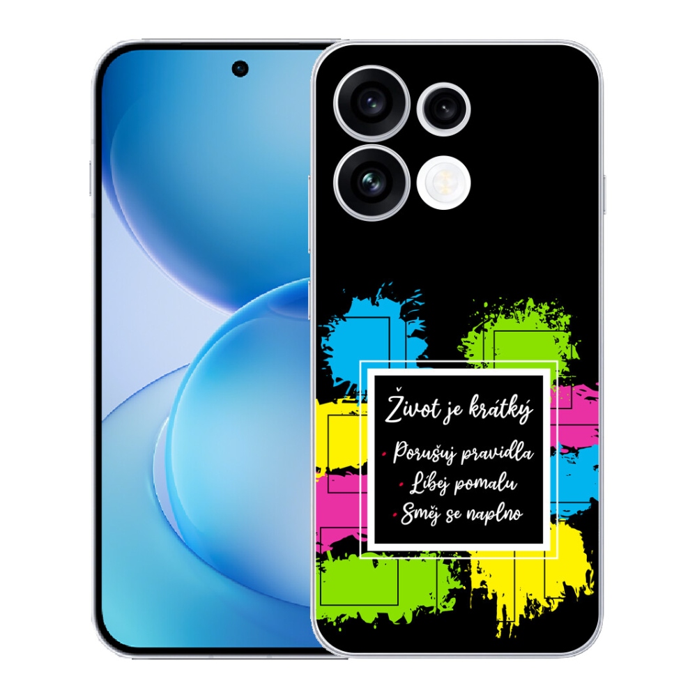 mmCase géltok az Oppo Reno 16 FS 5G-hez – idézet 5, fekete háttérrel