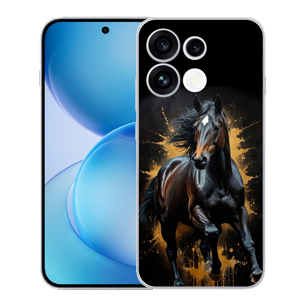 mmCase géltok az Oppo Reno 16 FS 5G-hez – elegáns fekete csikó