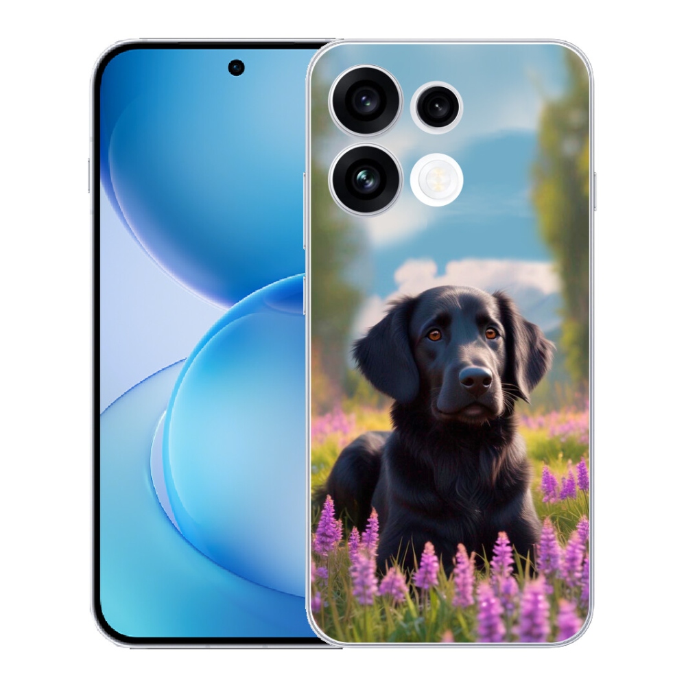 mmCase gél tok az Oppo Reno 16 FS 5G-hez – elegáns fekete retriever