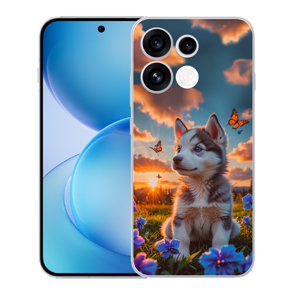mmCase gél tok az Oppo Reno 16 FS 5G-hez – husky naplementekor