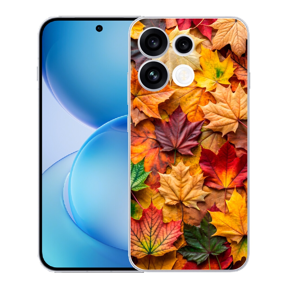 mmCase gélhuzat az Oppo Reno 16 FS 5G-hez – juharlevelek 2