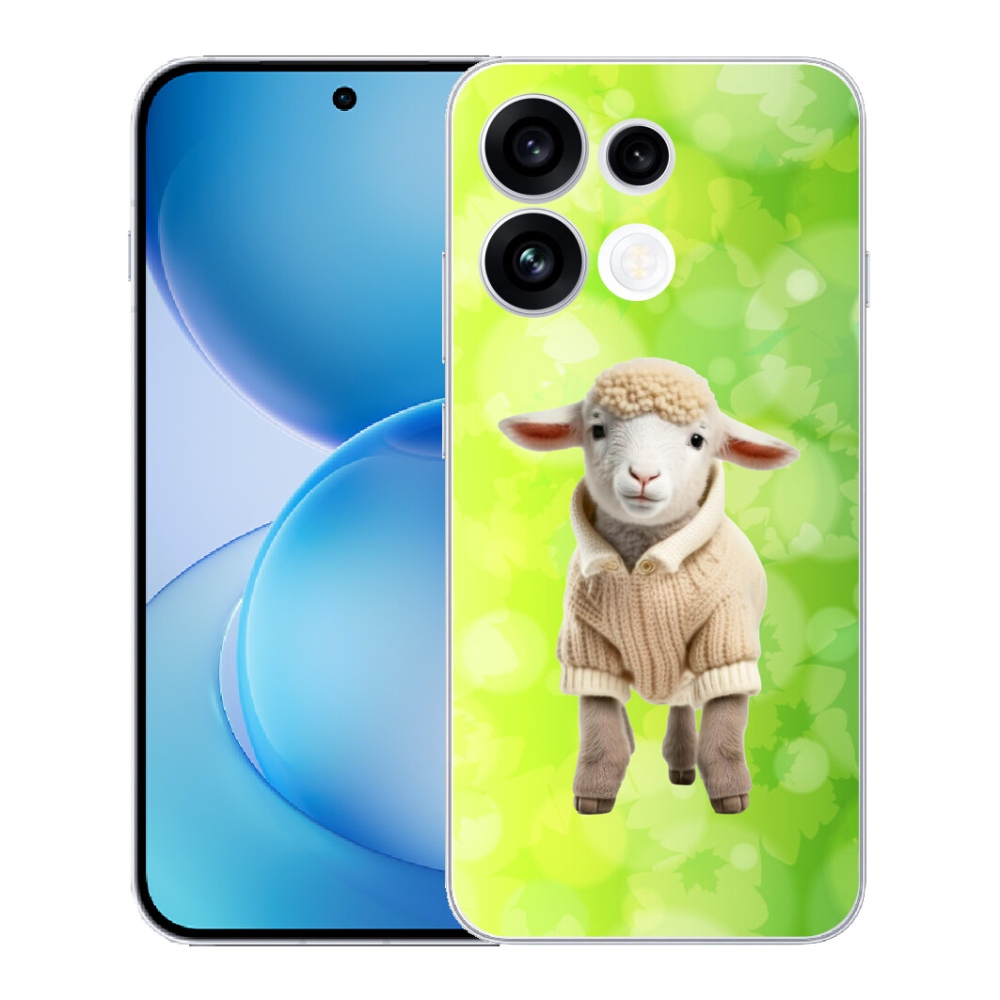 mmCase gél tok az Oppo Reno 16 FS 5G-hez – pulóveres bárányka