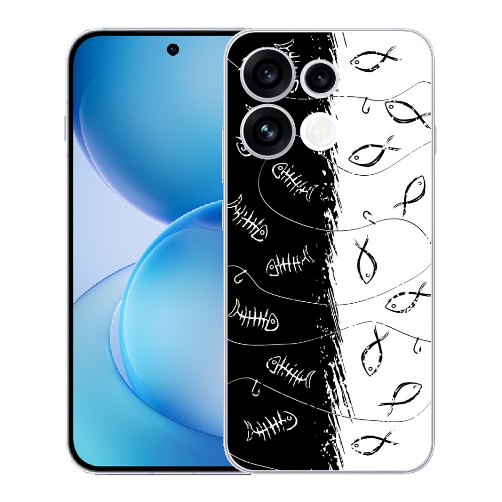 mmCase géltok az Oppo Reno 16 FS 5G-hez – csontvázak és halak