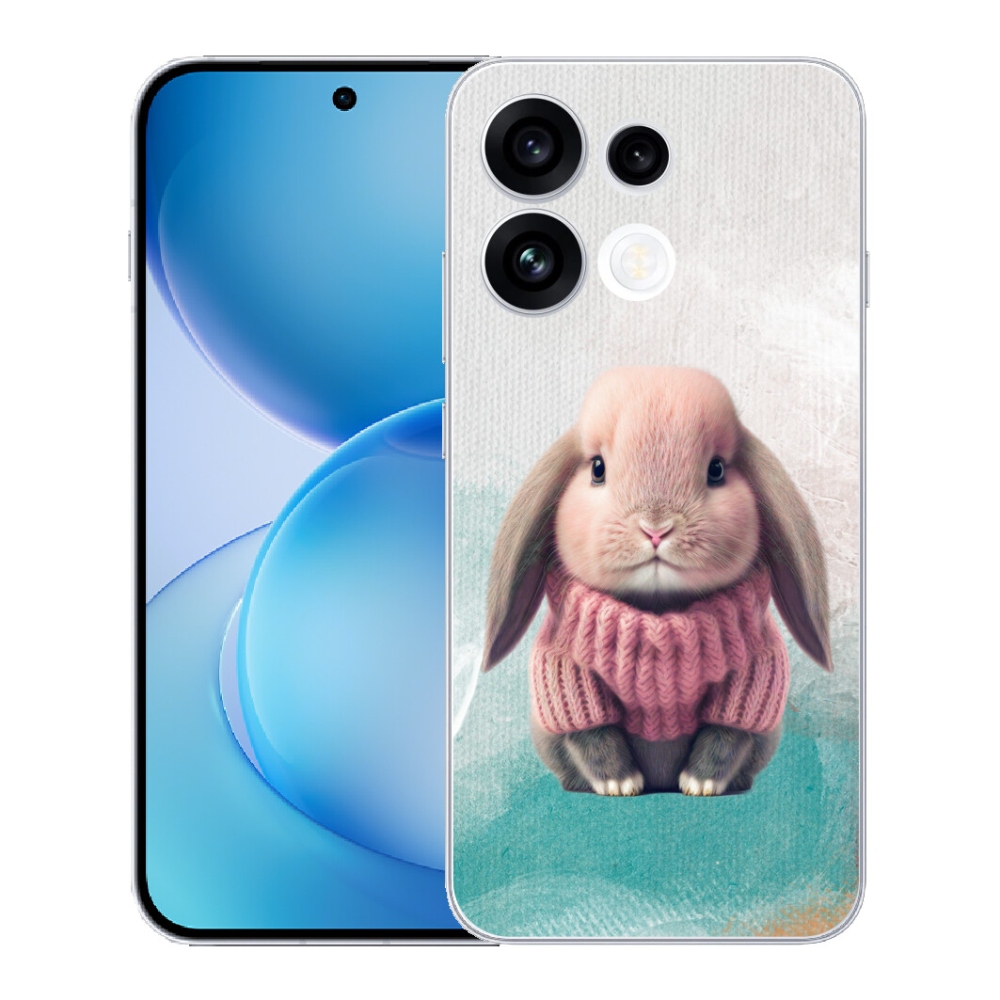mmCase géltok az Oppo Reno 16 FS 5G-hez – pulóveres nyuszi