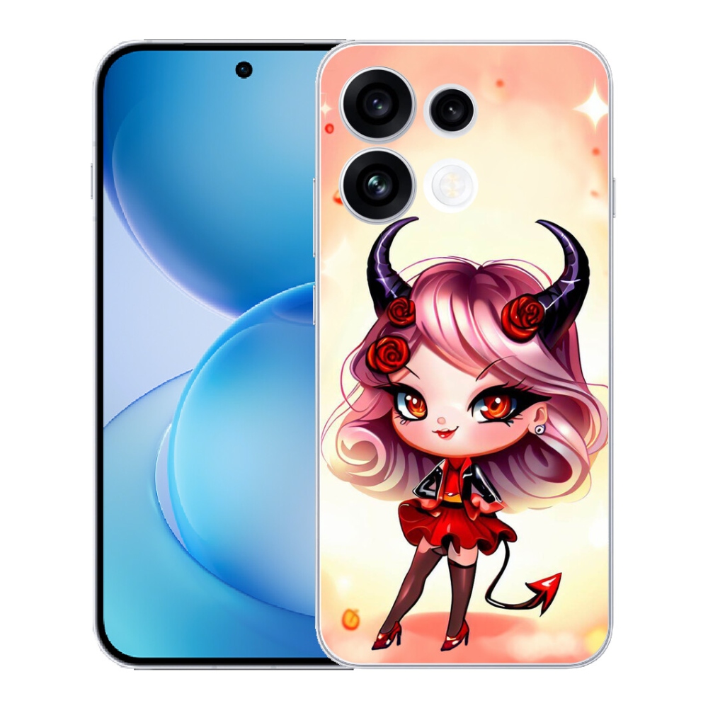 mmCase gél tok az Oppo Reno 16 FS 5G-hez – rajzolt kis ördögnő