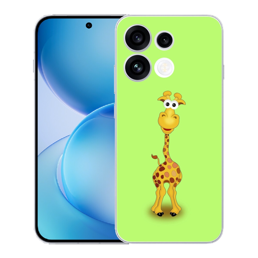 mmCase géltok az Oppo Reno 16 FS 5G-hez – rajzolt zsiráf